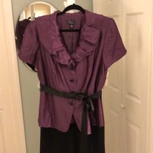 Dressbarn Collection Plus Size Purple Blouse
